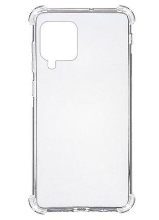Tpu чохол getman ease logo посилені кути для samsung galaxy a12 / m12 безбарвний (прозорий)