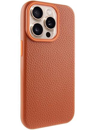 Чохол syndee magsafe для iphone 14 pro max (айфон 14 про макс) golden brown