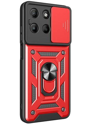 Чехол ummi camshield serge ring для motorola edge 60 / 60 fusion красный / red