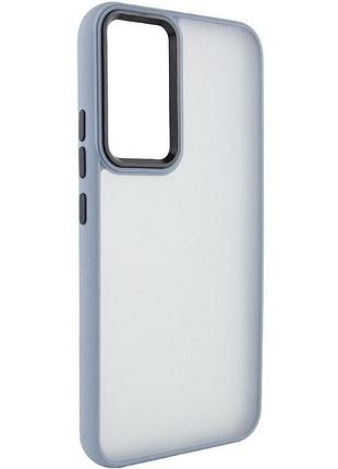 Чохол tpu+pc lyon frosted для samsung galaxy s25 ultra sierra blue