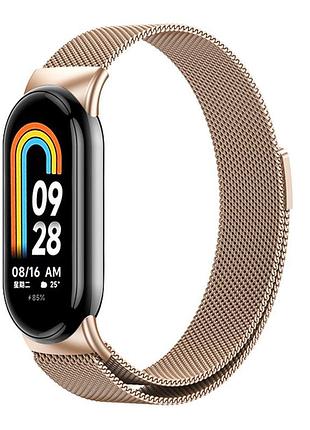 Ремешок anchor milanese loop metal magnetic xiaomi mi band 8/mi band gold (32363_2917243)