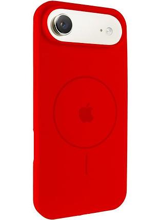 Чохол silicone case full protective (aa) v2 with magsafe для apple iphone 17 air (6.5") червоний / red
