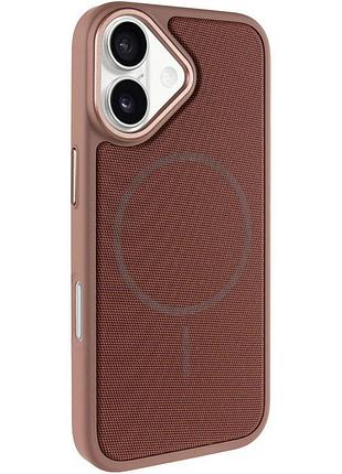 Чехол-накладка techwoven hybrid с magsafe для apple айфон 17 с картхолдером desert gold