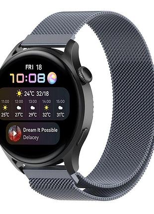 Ремешок universal milanese loop 22 mm samsung/amazfit/huawei grey (32372_3342041)