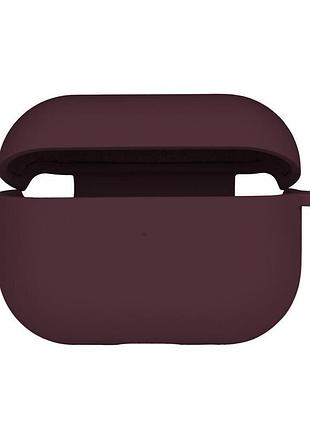 Чохол з мікрофіброю silicone case airpods pro 2 maroon