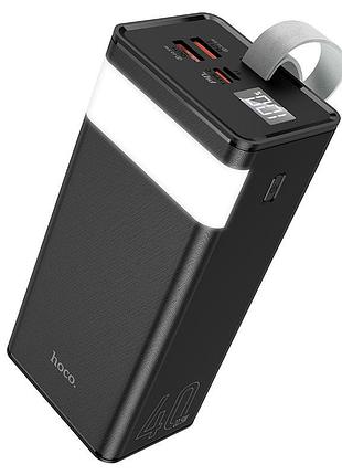 Портативний зп power bank hoco j86 powermaster 22.5w 40000 mah чорний