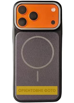 Чохол tpu techwoven hybrid with magsafe для apple iphone 15 (6.1") black / purple