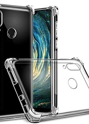 Tpu чохол getman ease logo посилені кути для huawei honor 8x безбарвний (прозорий)