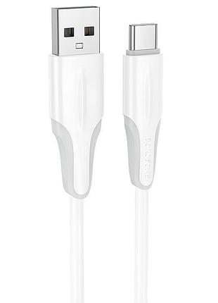 Дата кабель borofone bx119 new usb to type-c 3a (1m) white