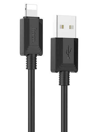 Дата кабель hoco x73 ferry usb to lightning 2.4a (1m) black