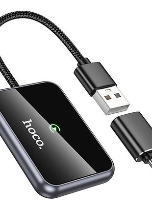 Автомобильный беспроводной адаптер carplay hoco hu1 модули wi-fi (2.45ghz и 5ghz) bluetooth, поддержка работы функции carplay на
