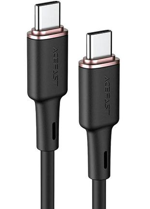 Дата кабель acefast c2-03 usb-c to usb-c zinc alloy silicone (1.2m) black