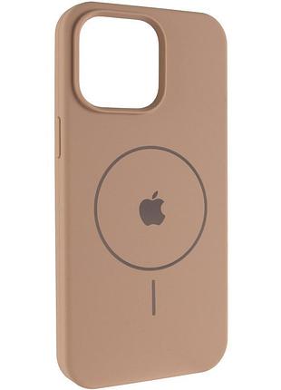 Чехол silicone case full protective (aa) v2 with magsafe для apple iphone 11 pro (5.8") бежевый / desert gold