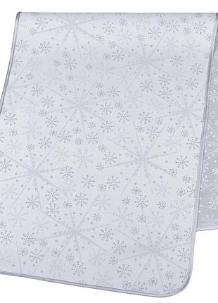 Доріжка двостороння з тефлоновим покриттям fst80-eden023, 45x140, прямокутна, новорічний, з тефлоновим покриттям та срібним