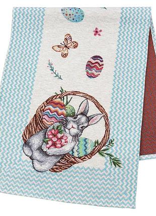 Доріжка гобеленова fly limaso, 45x150, прямокутна, великодній, без люрексу, 40% поліестер, 60% бавовна, гобелен