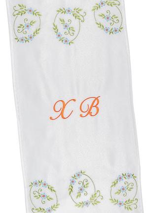 Рушничок у кошик великодній rkvv039, 31x65, прямокутна, великодній, вишивка, 100% поліестер