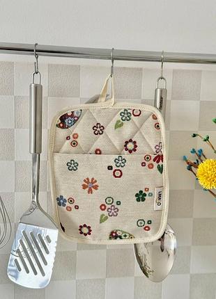 Прихватка кухонна гобеленова eden274b-pk17 limaso, 17x25, прямокутна, великодній, без люрексу, 75% поліестер, 22% бавовна, 3%