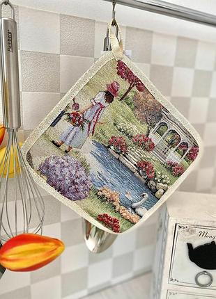 Прихватка кухонна гобеленова eden1185-pk20 limaso, 20x20, квадратна, повсякденний, без люрексу, 75% поліестер, 22% бавовна, 3%