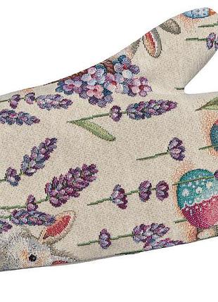 Рукавиця кухонна гобеленова eden1018b limaso, 17x30, великодній, без люрексу, 75% поліестер, 22% бавовна, 3% акрил, гобелен