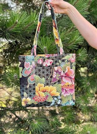 Сумка гобеленова japan003-sm36 limaso, 36x36, квадратна, повсякденний, золотий люрекс, 75% поліестер, 22% бавовна, 3% акрил,