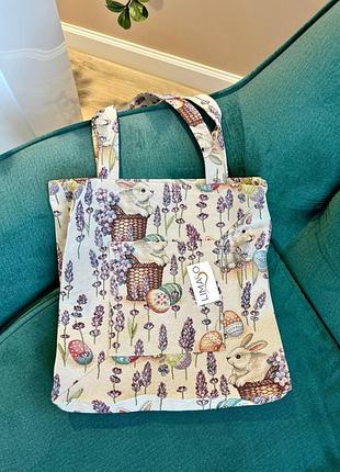 Сумка гобеленова eden1018b limaso, 34x35, прямокутна, великодній, без люрексу, 75% поліестер, 22% бавовна, 3% акрил, гобелен