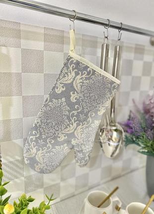 Рукавиця кухонна гобеленова eden391gr limaso, 17x30, повсякденний, без люрексу, 75% поліестер, 22% бавовна, 3% акрил, гобелен
