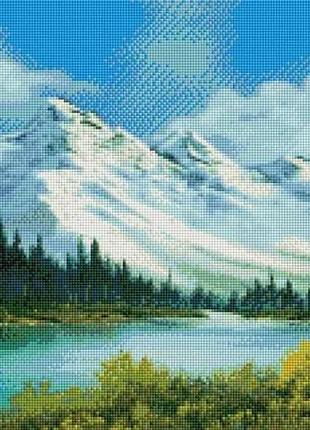Алмазная мозаика colorart 40х70 альпы в снегу ss805