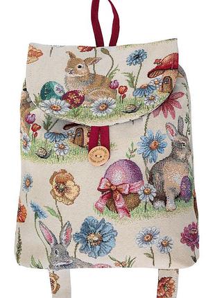 Рюкзачок дитячий гобеленовий eden1017 limaso, 25x37x6, великодній, без люрексу, 75% поліестер, 22% бавовна, 3% акрил, гобелен