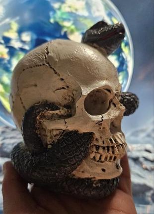 🔮 статуэтка "череп и змея" 💀🐍 2