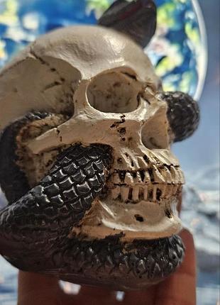 🔮 статуэтка "череп и змея" 💀🐍 6