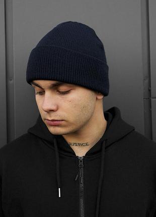 Класична чоловіча шапка staff 14 navy