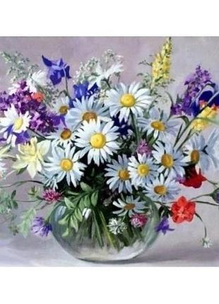 Алмазная мозаика colorart 30х40 букет полевых цветов st459