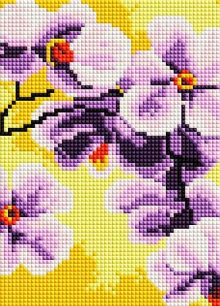 Набор алмазной мозаики colorart орхидеи 20х20 dd1214