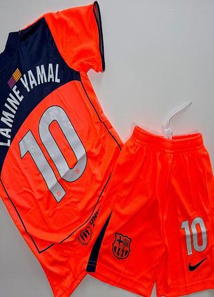 Детская подростковая футбольная форма lamine yamal fc barcelona, сезон 25/26