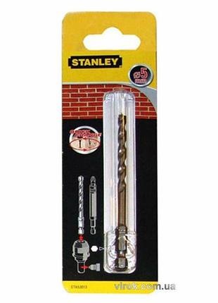 Свердло по цеглі stanley superlock : ø= 5 x 180 /50 мм. хвостик hex- 1/4"