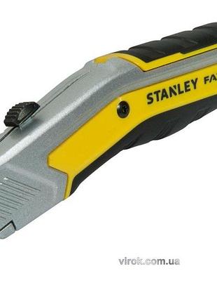 Ніж stanley "exo" : висувне трапецевидне лезо, l=190 мм, в металевому корпусі
