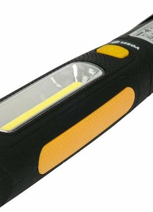 Світильник cob-діодний акумулятор li-ion 3.7 в vorel 5 і 3 вт,300/170 lm,2 режими,usb заряджання(dw)