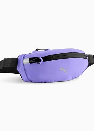 Женская бананка для бега puma classic running. сумка на пояс пума для прогулок. яркая нагрудная сумка кросбоди