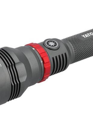 Ліхтар ручний led-діодний yato li-ion 3.7 в, 4 агод, 10вт, зарядка від usb-c [6/24]