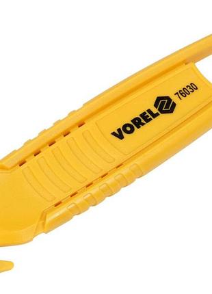 Ніж з трапецевидним лезом vorel: безпечний, 148x38x10 мм [24/144]
