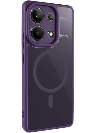 Чехол tpu bloom with magsafe для xiaomi redmi note 13 4g purple
