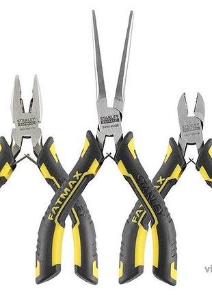 Плоскогубці, шипці, кусачки міні stanley "fatmax", набір 3 шт.