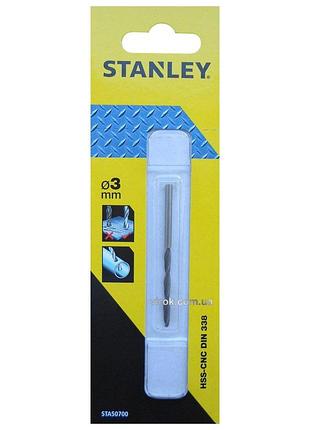 Свердло по металу stanley : hss-cnc, ø= 3 мм