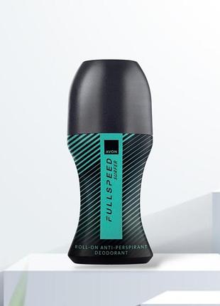 Дезодорант-антиперспірант з кульковим аплікатором avon full speed surfer, 50 мл