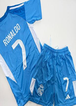Детская подростковая футбольная форма ronaldo fc real madrid