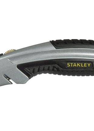 Ніж stanley : l= 180 мм. з висувним трапецевидним лезом, металевий корпус