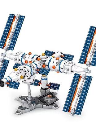 Конструктор международная космическая станция 30см шаттл космос космическая станция space shuttle 400 деталей