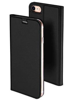Чохол-книжка dux ducis з кишенею для візиток для apple iphone 7 / 8 / se (2020) (4.7") чорний