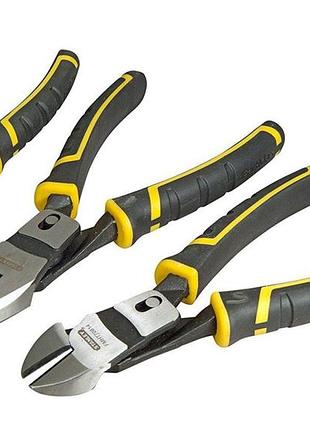 Набір шарнірно-губцевих інструментів stanley "fatmax": плоскогубці, довгогубці, кусачки, 3 шт.