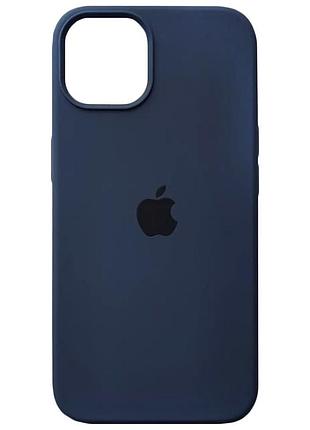 Чехол силиконовый противоударный для iphone 14 midnight blue